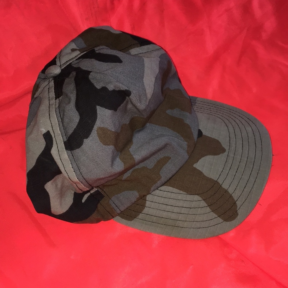 Rattlers Brand USA Camo hat full 6 panel SnapBack camouflage cap